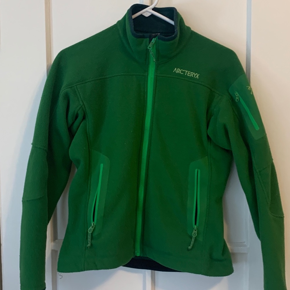 Green Arcteryx Fleece Jacket